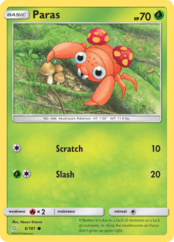 Paras #6 Paras - Team Up - #6 - Pokemon TCG card