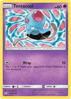 Tentacool - Team Up - #60 - Pokemon TCG card