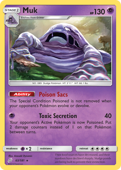 Muk - Team Up - #63 - Pokemon TCG card