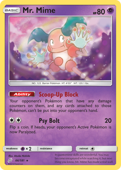 Mr. Mime - Team Up - #66 - Pokemon TCG card