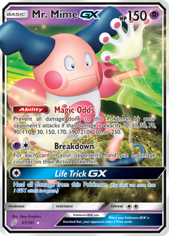 Mr. Mime-GX #67 Mr. Mime-GX - Team Up - #67 - Pokemon TCG card