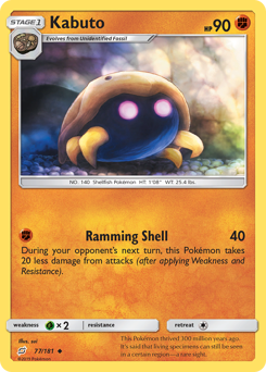 Kabuto #77 Kabuto - Team Up - #77 - Pokemon TCG card
