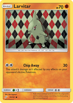 Larvitar #79 Larvitar - Team Up - #79 - Pokemon TCG card