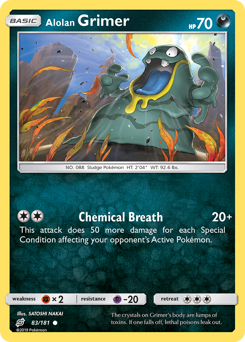 Alolan Grimer #83 Alolan Grimer - Team Up - #83 - Pokemon TCG card