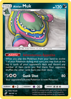 Alolan Muk - Team Up - #84 - Pokemon TCG card