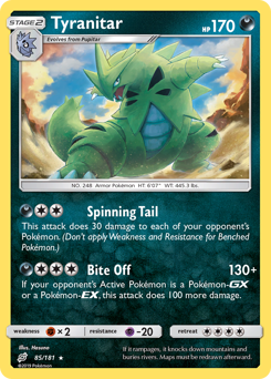 Tyranitar - Team Up - #85 - Pokemon TCG card
