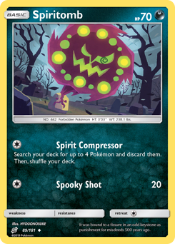 Spiritomb #89 Spiritomb - Team Up - #89 - Pokemon TCG card