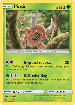 Pinsir #9 Pinsir - Team Up - #9 - Pokemon TCG card