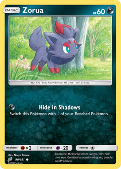Zorua #90 Zorua - Team Up - #90 - Pokemon TCG card