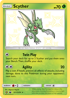 Scyther #SV1 Scyther - Hidden Fates Shiny Vault - #SV1 - Pokemon TCG card