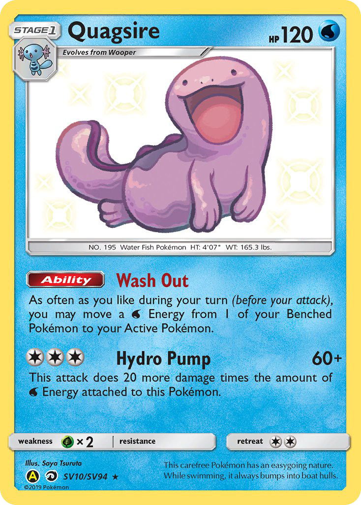 Quagsire - Hidden Fates Shiny Vault - #SV10 - Pokemon TCG card