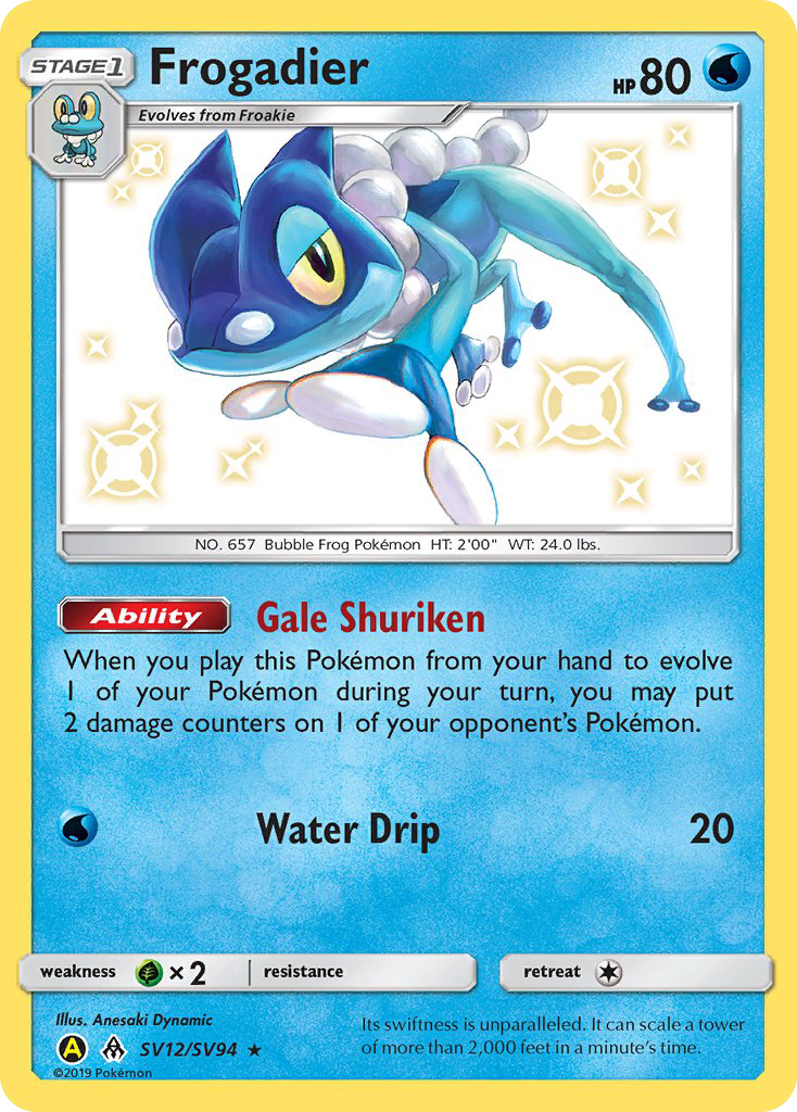Frogadier - Hidden Fates Shiny Vault - #SV12 - Pokemon TCG card