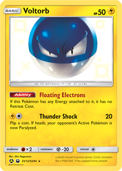 Voltorb #SV13 Voltorb - Hidden Fates Shiny Vault - #SV13 - Pokemon TCG card