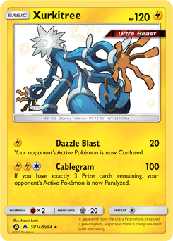Xurkitree #SV14 Xurkitree - Hidden Fates Shiny Vault - #SV14 - Pokemon TCG card