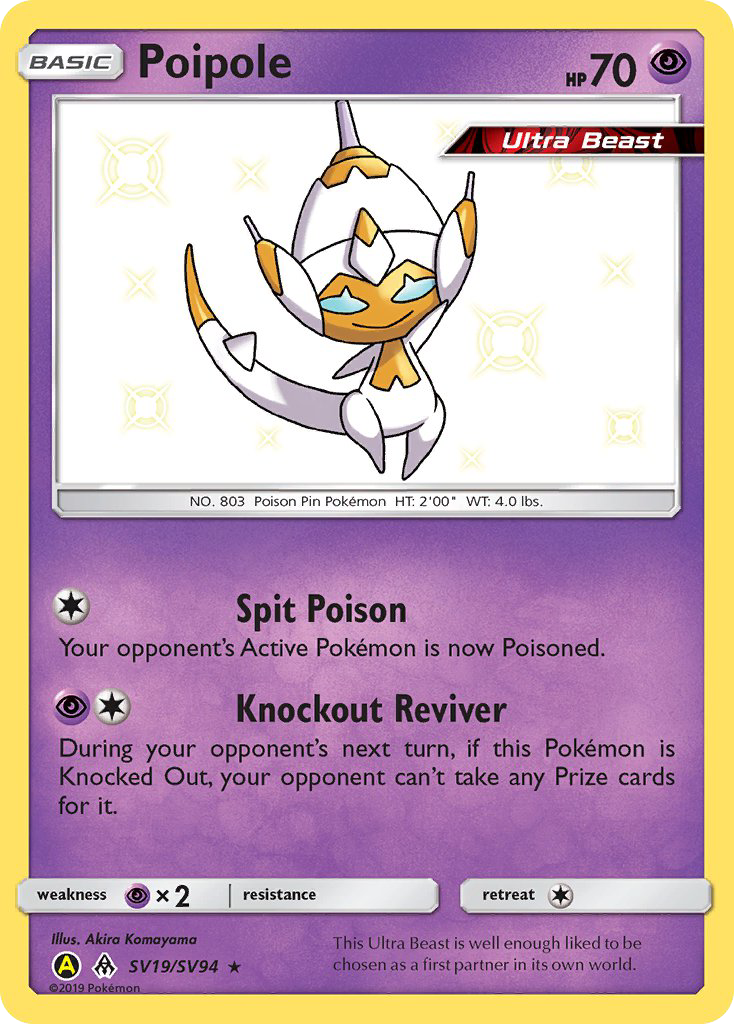 Poipole - Hidden Fates Shiny Vault - #SV19 - Pokemon TCG card