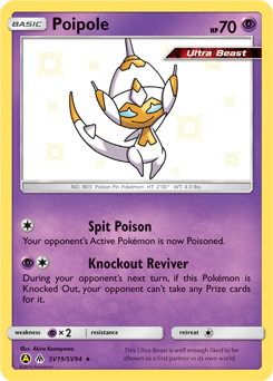 Poipole #SV19 Poipole - Hidden Fates Shiny Vault - #SV19 - Pokemon TCG card