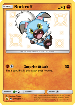 Rockruff - Hidden Fates Shiny Vault - #SV23 - Pokemon TCG card