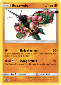 Buzzwole #SV24 Buzzwole - Hidden Fates Shiny Vault - #SV24 - Pokemon TCG card