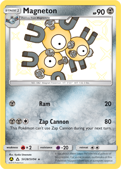 Magneton #SV28 Magneton - Hidden Fates Shiny Vault - #SV28 - Pokemon TCG card