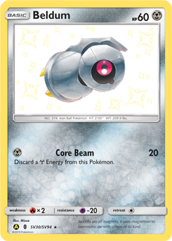 Beldum - Hidden Fates Shiny Vault - #SV30 - Pokemon TCG card