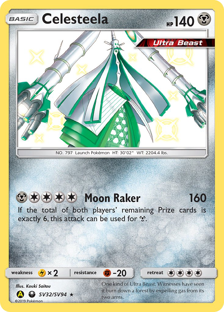 Celesteela - Hidden Fates Shiny Vault - #SV32 - Pokemon TCG card