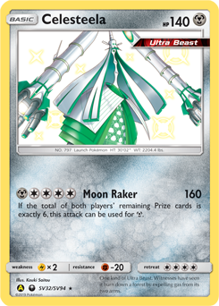 Celesteela - Hidden Fates Shiny Vault - #SV32 - Pokemon TCG card