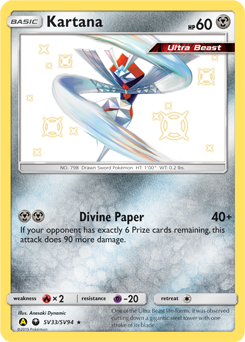 Kartana #SV33 Kartana - Hidden Fates Shiny Vault - #SV33 - Pokemon TCG card