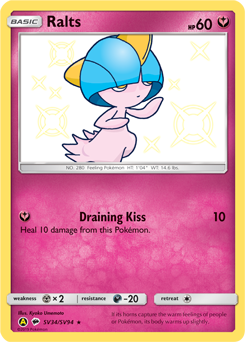 Ralts #SV34 Ralts - Hidden Fates Shiny Vault - #SV34 - Pokemon TCG card