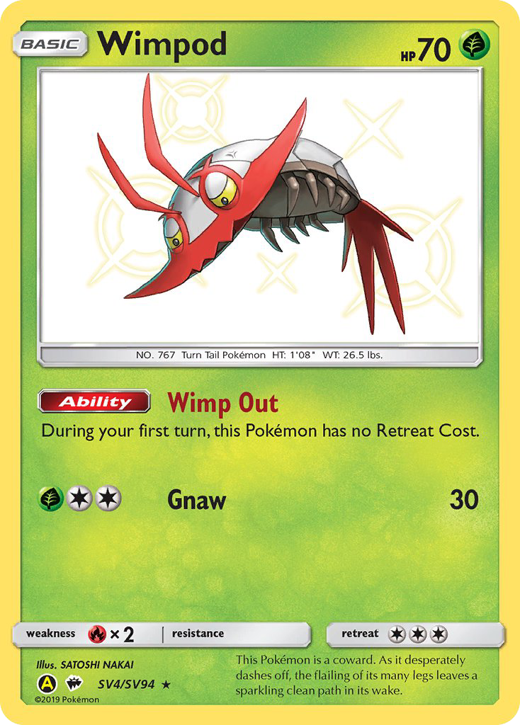Wimpod - Hidden Fates Shiny Vault - #SV4 - Pokemon TCG card