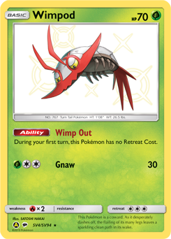 Wimpod - Hidden Fates Shiny Vault - #SV4 - Pokemon TCG card