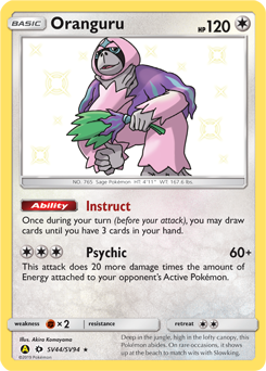 Oranguru - Hidden Fates Shiny Vault - #SV44 - Pokemon TCG card