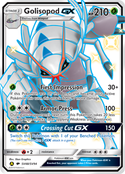Golisopod-GX - Hidden Fates Shiny Vault - #SV48 - Pokemon TCG card