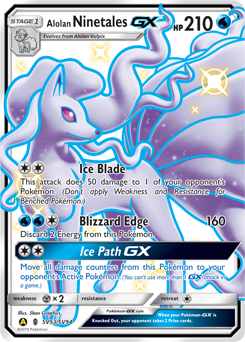 Alolan Ninetales-GX - Hidden Fates Shiny Vault - #SV53 - Pokemon TCG card