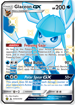 Glaceon-GX #SV55 Glaceon-GX - Hidden Fates Shiny Vault - #SV55 - Pokemon TCG card