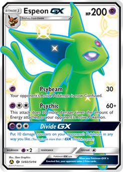 Espeon-GX #SV60 Espeon-GX - Hidden Fates Shiny Vault - #SV60 - Pokemon TCG card