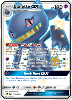 Banette-GX #SV61 Banette-GX - Hidden Fates Shiny Vault - #SV61 - Pokemon TCG card