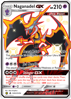 Naganadel-GX #SV63 Naganadel-GX - Hidden Fates Shiny Vault - #SV63 - Pokemon TCG card