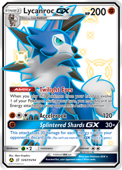 Lycanroc-GX #SV67 Lycanroc-GX - Hidden Fates Shiny Vault - #SV67 - Pokemon TCG card