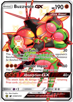 Buzzwole-GX #SV68 Buzzwole-GX - Hidden Fates Shiny Vault - #SV68 - Pokemon TCG card