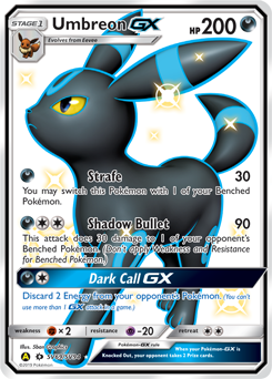 Umbreon-GX #SV69 Umbreon-GX - Hidden Fates Shiny Vault - #SV69 - Pokemon TCG card