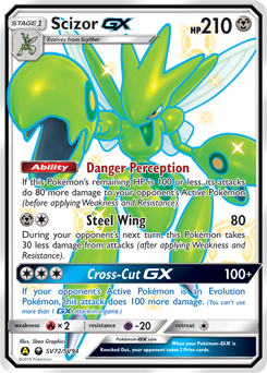 Scizor-GX - Hidden Fates Shiny Vault - #SV72 - Pokemon TCG card