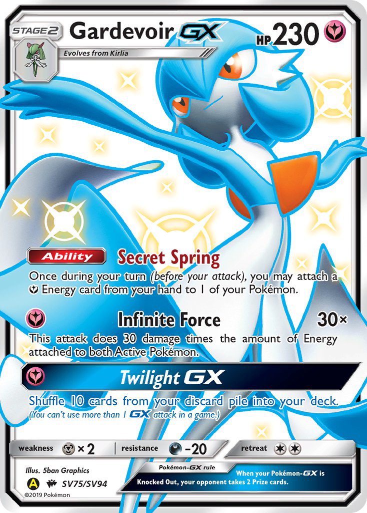 Gardevoir-GX - Hidden Fates Shiny Vault - #SV75 - Pokemon TCG card