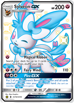 Sylveon-GX #SV76 Sylveon-GX - Hidden Fates Shiny Vault - #SV76 - Pokemon TCG card