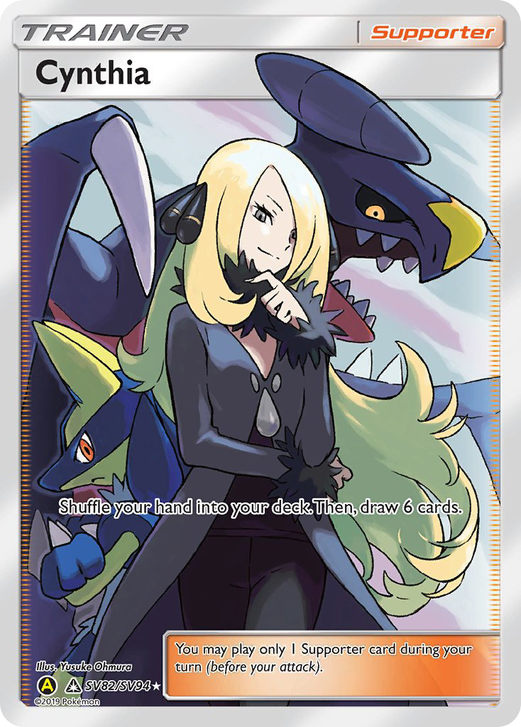 Cynthia - Hidden Fates Shiny Vault - #SV82 - Pokemon TCG card
