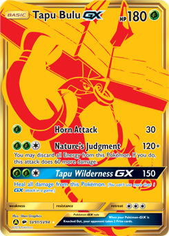 Tapu Bulu-GX #SV91 Tapu Bulu-GX - Hidden Fates Shiny Vault - #SV91 - Pokemon TCG card
