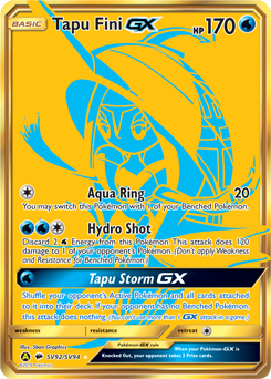Tapu Fini-GX #SV92 Tapu Fini-GX - Hidden Fates Shiny Vault - #SV92 - Pokemon TCG card