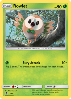 Rowlet #SM01 Rowlet - SM Black Star Promos - #SM01 - Pokemon TCG card
