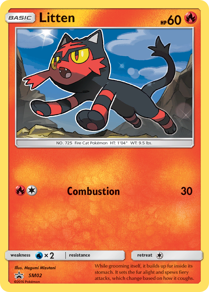 Litten - SM Black Star Promos - #SM02 - Pokemon TCG card