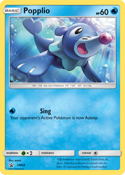 Popplio - SM Black Star Promos - #SM03 - Pokemon TCG card