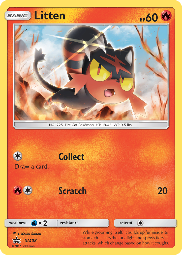 Litten - SM Black Star Promos - #SM08 - Pokemon TCG card